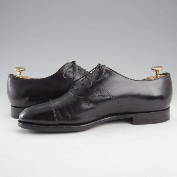美品★エドワードグリーン 6.5E【現行定価￥217,800-★チェルシー/CHELSEA/202ラスト】ストレートチップ/カーフ/黒/EDWARD GREEN★m148