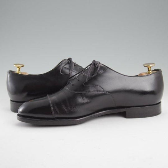美品★エドワードグリーン 6.5E【現行定価￥217,800-★チェルシー/CHELSEA/202ラスト】ストレートチップ/カーフ/黒/EDWARD GREEN★m148