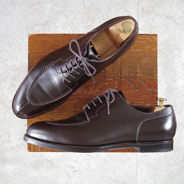 美品★MIYAGI KOGYO(宮城興業) SIZE 7.5【定価¥69,630-★EG/ドーバー似寄りモデル/FUJIBANA 2】Uチップ/スキンステッチ/濃茶★m150