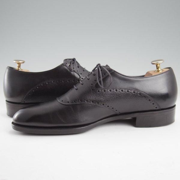 極上★(英)ガジアーノ&ガーリング 6.5E【現行定価20万円以上★ST.ANDREWS/GG06ラスト】カーフ×ハッチグレイン/黒/GAZIANO&GIRLING★m152