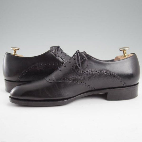 極上★(英)ガジアーノ&ガーリング 6.5E【現行定価20万円以上★ST.ANDREWS/GG06ラスト】カーフ×ハッチグレイン/黒/GAZIANO&GIRLING★m152