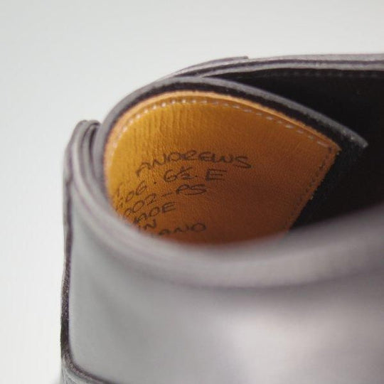 極上★(英)ガジアーノ&ガーリング 6.5E【現行定価20万円以上★ST.ANDREWS/GG06ラスト】カーフ×ハッチグレイン/黒/GAZIANO&GIRLING★m152