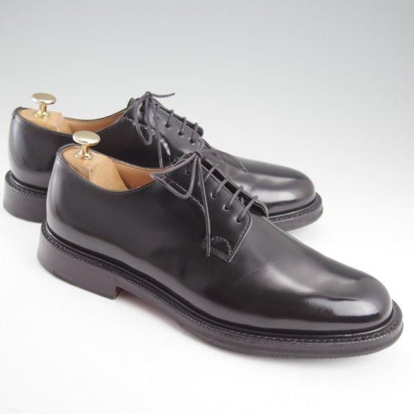 美品★チャーチ 85F/UK8.5【現行定価￥181,500-★シャノン/SHANNON】103ラスト/プレーントゥ/黒/メンズ/Church's★m155