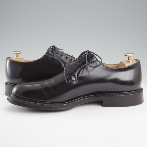美品★チャーチ 85F/UK8.5【現行定価￥181,500-★シャノン/SHANNON】103ラスト/プレーントゥ/黒/メンズ/Church's★m155