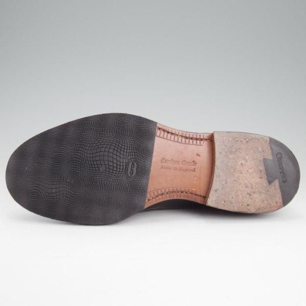 美品★チャーチ 85F/UK8.5【現行定価￥181,500-★シャノン/SHANNON】103ラスト/プレーントゥ/黒/メンズ/Church's★m155