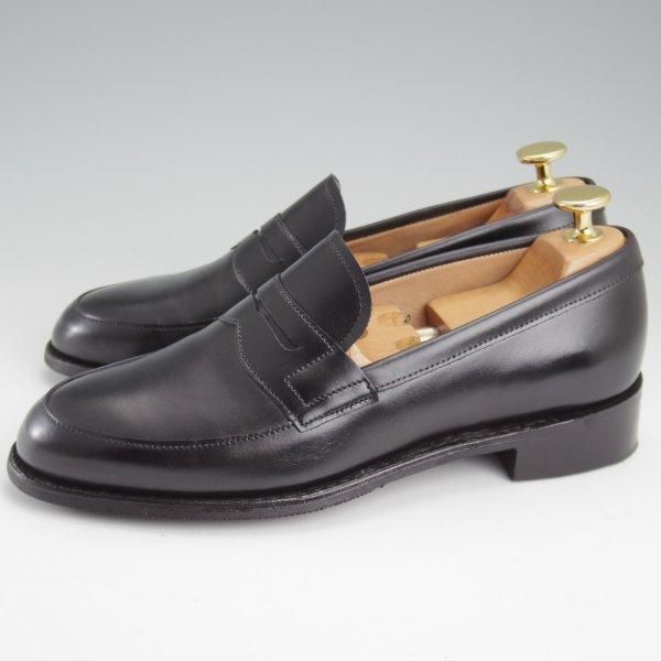 極美品★(英)チーニー(レディース) 3.5D【定価￥74,800-★BONNIE D/ボニー】23921ラスト/コインローファー/カーフ/黒/CHEANEY★m157