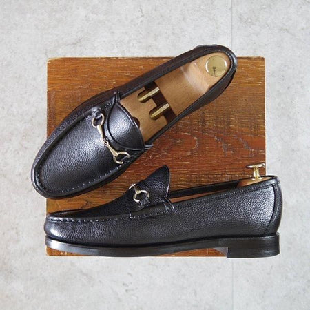 極美品★(スペイン製)CARMINA/カルミナ SIZE 6.5【定価￥66,000-★ビットローファー/80746】スリッポン/XIMラスト/黒/メンズ★m161