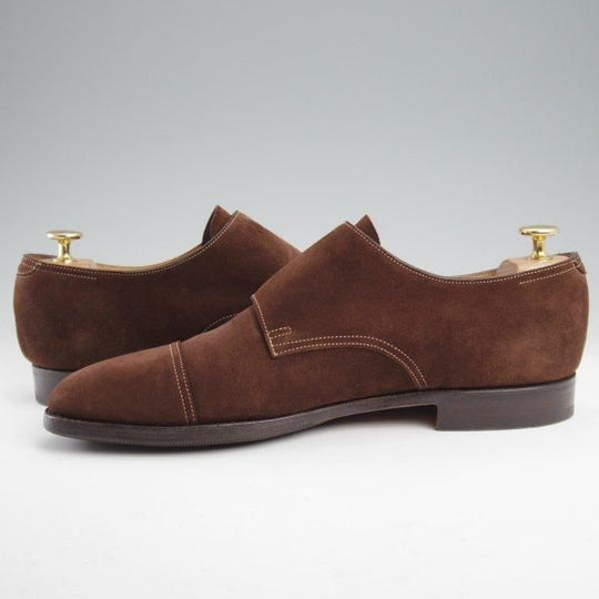 極上★ジョンロブ 8E【定価￥237,600-★WILLIAM/ウィリアム/TENSILE】9795ラスト/ダブルモンク/スエード/濃茶/メンズ/JOHN LOBB★m167