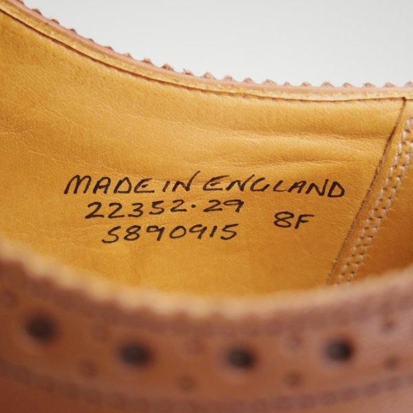 未使用★(英)グレンソン 8F【現行定価￥119,900-★OXFORD/オックスフォード】22352/セミブローグ/カーフ/濃茶/メンズ/GRENSON★m169