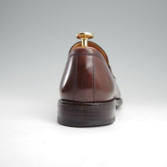 極上★(スペイン製)Berwick/バーウィック SIZE 5【合計定価￥44,000-★純正シューツリー付き/コインローファー】ベガノカーフ/濃茶★m174