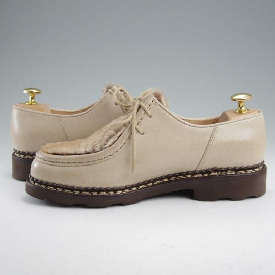 未使用★パラブーツ(レディース) SIZE 5.5【定価￥94,600-★LAPIN(ラビットファー)仕様/ミカエル/MICHAEL】NAIGE/薄茶/Paraboot★m175