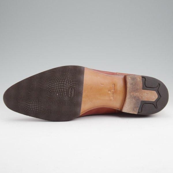 極美品★ジョンロブ 7.5E【現行定価20万円以上★ミュージアムカーフ/BRENTWOOD/モンクストラップ】2511ラスト/NEW GOLD/茶/JOHN LOBB★m176