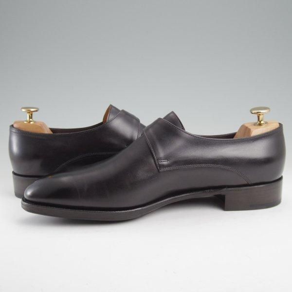 ほぼ試着程度★ジョンロブ 7.5E【現行定価30万以上★プレステージライン/REDMIRE/7000ラスト】モンクストラップ/黒/JOHN LOBB★m177