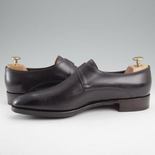 ほぼ試着程度★ジョンロブ 7.5E【現行定価30万以上★プレステージライン/REDMIRE/7000ラスト】モンクストラップ/黒/JOHN LOBB★m177