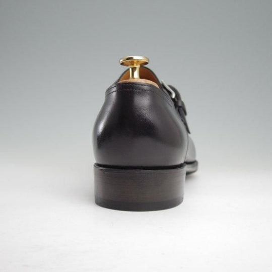 ほぼ試着程度★ジョンロブ 7.5E【現行定価30万以上★プレステージライン/REDMIRE/7000ラスト】モンクストラップ/黒/JOHN LOBB★m177