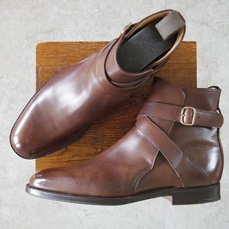 極上★チャーチ 90F/UK9【貴重★100ラスト/EASDALE/イーズデール】ジョッパーブーツ/カーフ/濃茶/メンズ/Church's★m178