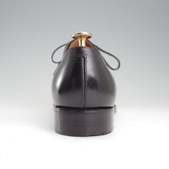 極美品★三陽山長 SIZE 7【定価￥94,600-★弦六郎/R2010ラスト】GENROKUROU/パンチドキャップトゥ/カーフ/黒/メンズ/Sanyo Yamacho★m182