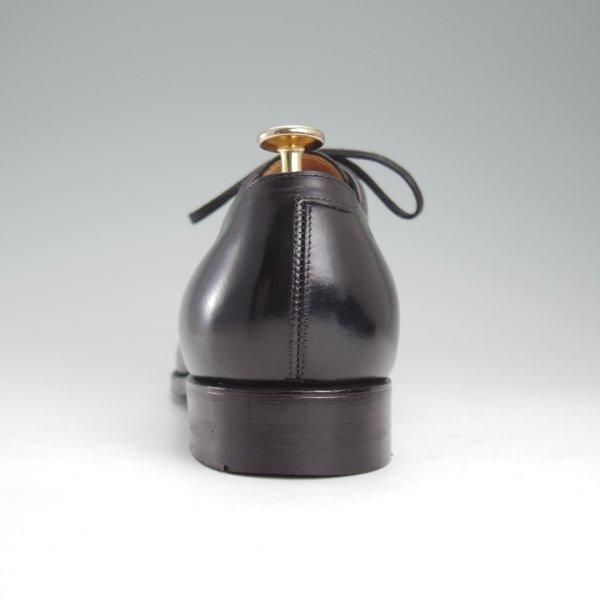 極美品★三陽山長 SIZE 7【定価￥94,600-★弦六郎/R2010ラスト】GENROKUROU/パンチドキャップトゥ/カーフ/黒/メンズ/Sanyo Yamacho★m182