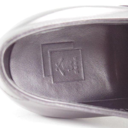 極美品★三陽山長 SIZE 7【定価￥94,600-★弦六郎/R2010ラスト】GENROKUROU/パンチドキャップトゥ/カーフ/黒/メンズ/Sanyo Yamacho★m182