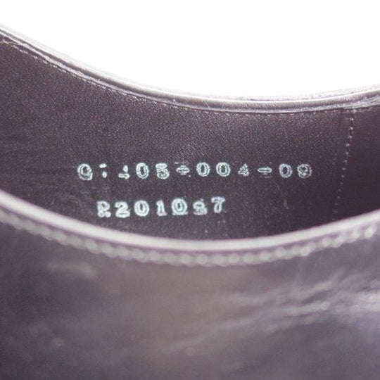 極美品★三陽山長 SIZE 7【定価￥94,600-★弦六郎/R2010ラスト】GENROKUROU/パンチドキャップトゥ/カーフ/黒/メンズ/Sanyo Yamacho★m182