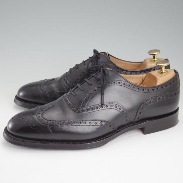 美品★チャーチ 70F/UK7【定価￥176,000-★チェットウィンド/CHETWYND】173ラスト/フルブローグ/カーフ/黒/メンズ/Church's★m183