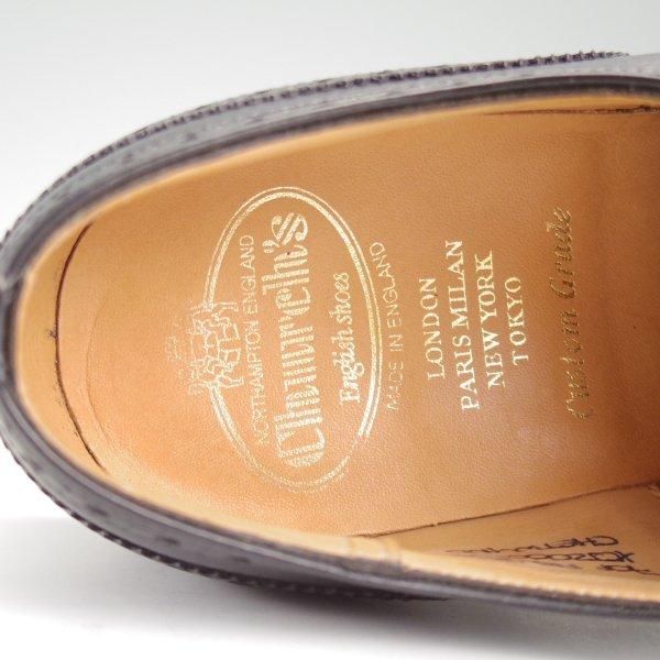美品★チャーチ 70F/UK7【定価￥176,000-★チェットウィンド/CHETWYND】173ラスト/フルブローグ/カーフ/黒/メンズ/Church's★m183