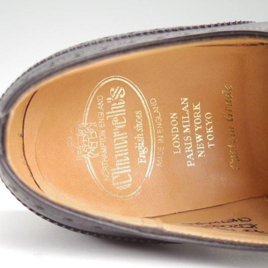 美品★チャーチ 70F/UK7【定価￥176,000-★チェットウィンド/CHETWYND】173ラスト/フルブローグ/カーフ/黒/メンズ/Church's★m183