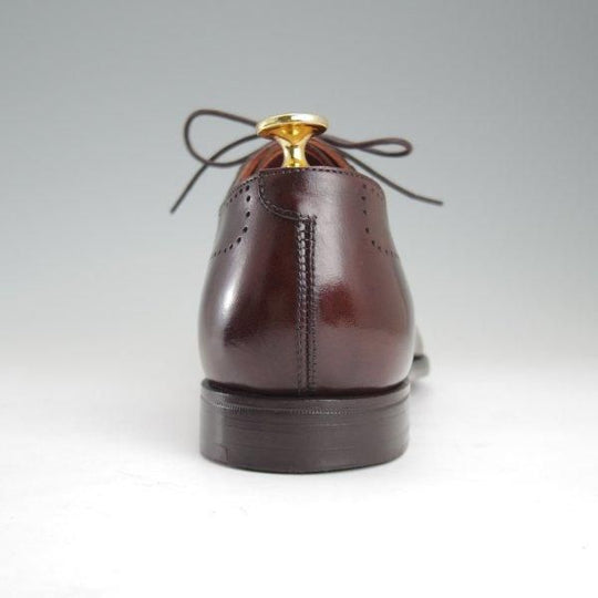 美品★クロケット&ジョーンズ 5E【ハンドグレードライン★Courtenay/363ラスト】オックスフォードシューズ/濃茶/Crockett&Jones★m185