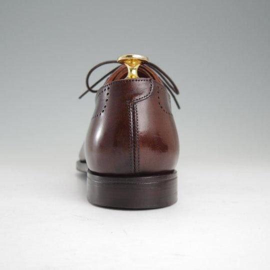 美品★クロケット&ジョーンズ 5E【ハンドグレードライン★Courtenay/363ラスト】オックスフォードシューズ/濃茶/Crockett&Jones★m185