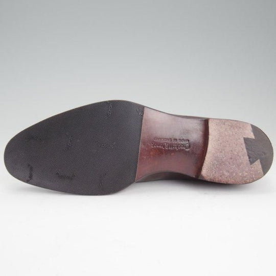 美品★クロケット&ジョーンズ 5E【ハンドグレードライン★Courtenay/363ラスト】オックスフォードシューズ/濃茶/Crockett&Jones★m185
