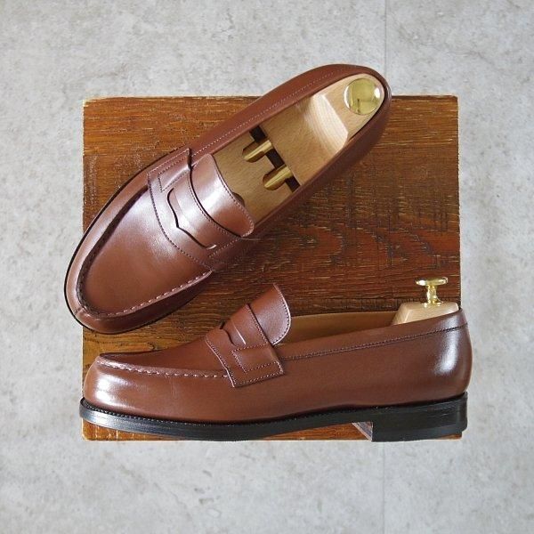 極美品★J.M.ウエストン 4.5D【定価￥151,800-★180/コインローファー】41ラスト/TAN/タン/茶/メンズ/Weston/ウェストン★m188