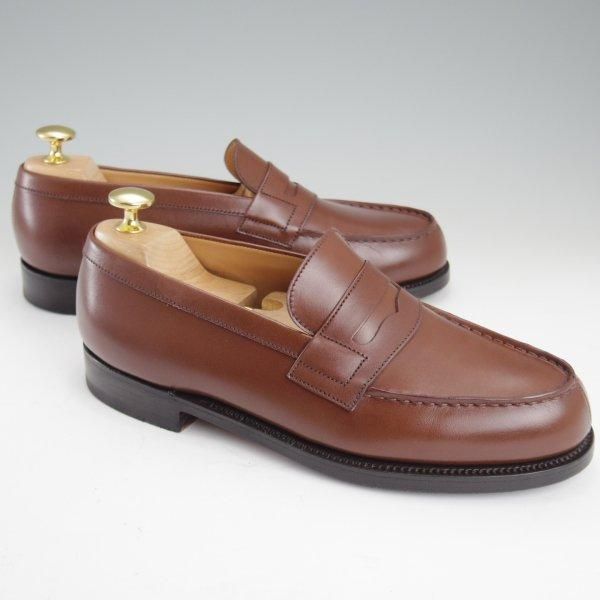極美品★J.M.ウエストン 4.5D【定価￥151,800-★180/コインローファー】41ラスト/TAN/タン/茶/メンズ/Weston/ウェストン★m188