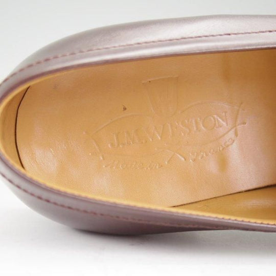 極美品★J.M.ウエストン 4.5D【定価￥151,800-★180/コインローファー】41ラスト/濃茶/メンズ/Weston/ウェストン★m189