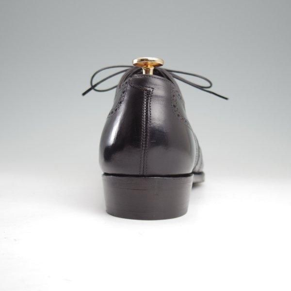 美品★(英)アンソニー・クレバリー 9E【現行定価30万円程度★FINCHLEY/イミテーションブローグ】カーフ/黒/ANTHONY CLEVERLEY★m190