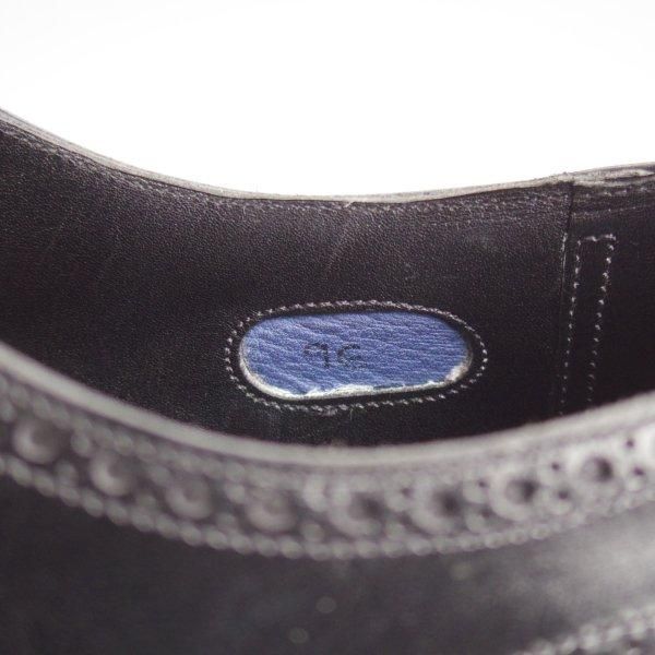 美品★(英)アンソニー・クレバリー 9E【現行定価30万円程度★FINCHLEY/イミテーションブローグ】カーフ/黒/ANTHONY CLEVERLEY★m190