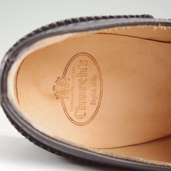 未使用★チャーチ(レディース) SIZE 37.5【定価￥176,000-★バーウッド/BURWOOD WG】ポリッシュドバインダーカーフ/黒/Church's★m191