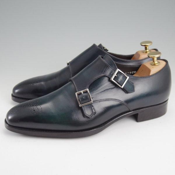 極上★三陽山長 SIZE 6.5【定価￥75,900-★源之介/GENNOSUKE/ハンドフィニッシュ仕上げ】R309ラスト/ダブルモンク/Sanyo Yamacho★m194