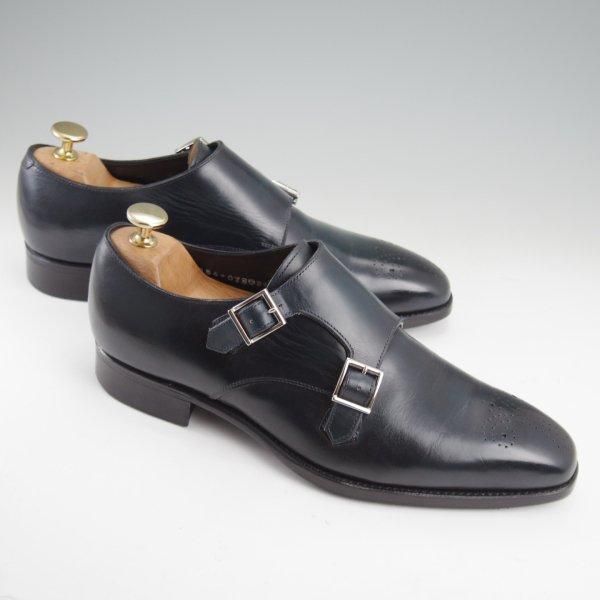 極上★三陽山長 SIZE 6.5【定価￥75,900-★源之介/GENNOSUKE/ハンドフィニッシュ仕上げ】R309ラスト/ダブルモンク/Sanyo Yamacho★m194