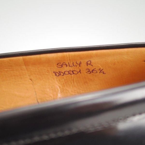 極上★チャーチ(レディース) SIZE 36.5【コインローファー★SALLY R/サリー】ポリッシュドバインダーカーフ/黒/Church's★m220