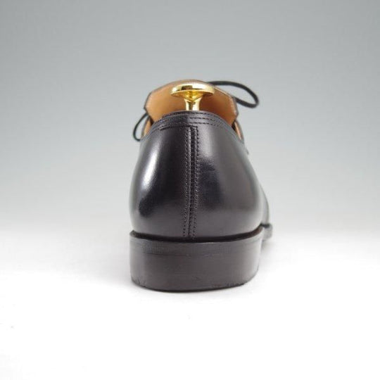 極上★(仏)Corthay/コルテ SIZE 6.5【現行定価￥253,000-★純正シューツリー付き/Arca/アルカ】プレーントゥ/Vフロント/カーフ/黒★m222
