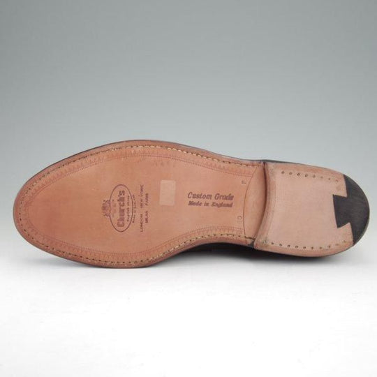 ほぼ試着程度★チャーチ 80F/UK8【貴重★4都市ロゴ過渡期/BRISTOL/ブリストル】106ラスト/カーフ/黒/メンズ/Church's★m232