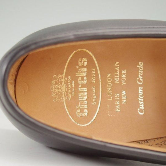 ほぼ試着程度★チャーチ 80F/UK8【貴重★4都市ロゴ過渡期/BRISTOL/ブリストル】106ラスト/カーフ/黒/メンズ/Church's★m232