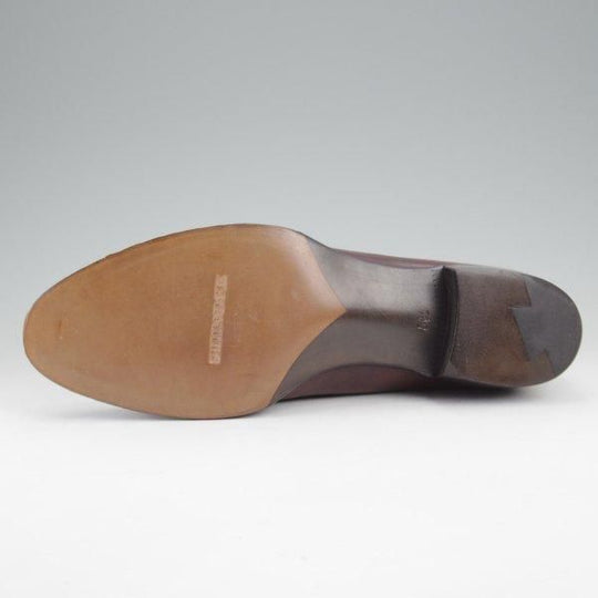 未使用★シェットランドフォックス SIZE 5.5【定価￥77,000-★ミュージアムカーフ/ケンジントン2/016FSF】タッセルローファー/濃茶★m233