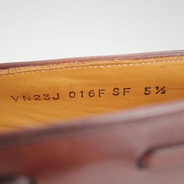 未使用★シェットランドフォックス SIZE 5.5【定価￥77,000-★ミュージアムカーフ/ケンジントン2/016FSF】タッセルローファー/濃茶★m233