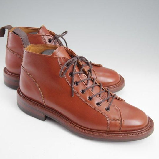 美品★トリッカーズ SIZE 7.5【定価￥132,000-★ダイナイトソール仕様/モンキーブーツ】M6077/マロンアンティーク/茶/Tricker's★m235