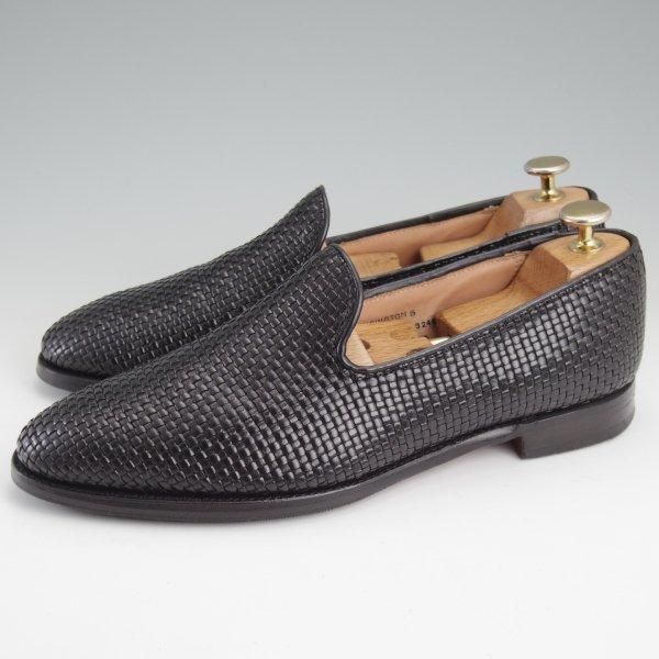 極上★クロケット&ジョーンズ 6.5E【現行定価10万円以上★KENSINGTON 5/ケンジントン】379ラスト/ローファー/黒/Crockett&Jones★m238