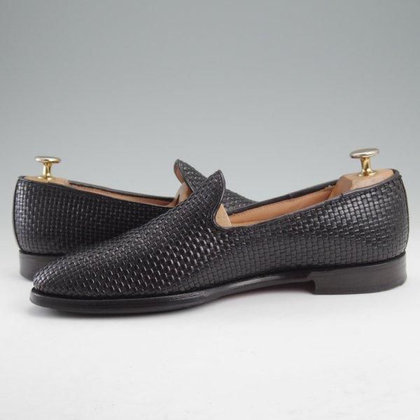 極上★クロケット&ジョーンズ 6.5E【現行定価10万円以上★KENSINGTON 5/ケンジントン】379ラスト/ローファー/黒/Crockett&Jones★m238