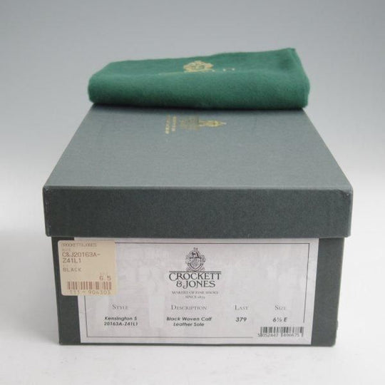 極上★クロケット&ジョーンズ 6.5E【現行定価10万円以上★KENSINGTON 5/ケンジントン】379ラスト/ローファー/黒/Crockett&Jones★m238