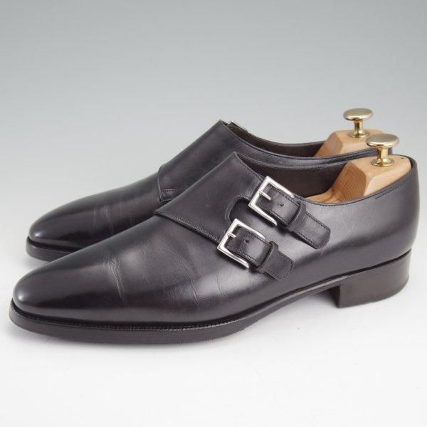 極上★ジョンロブ 6E【現行定価￥324,500-★プレステージライン/CHAPEL/8000ラスト】ダブルモンク/カーフ/黒/メンズ/JOHN LOBB★m240