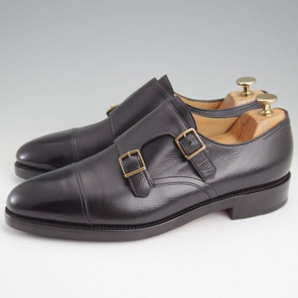 極美品★ジョンロブ 7.5E【現行オーダー価格￥285,120-★バイリクエスト品/WILLIAM/(水牛)バッファローレザー】ウィリアム/黒★m241